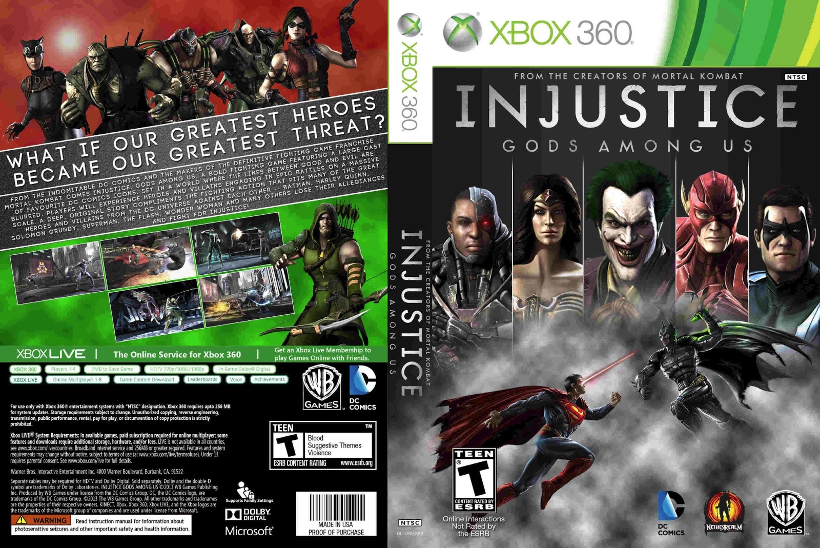 Hard gamess injustice gods among us xbox 360